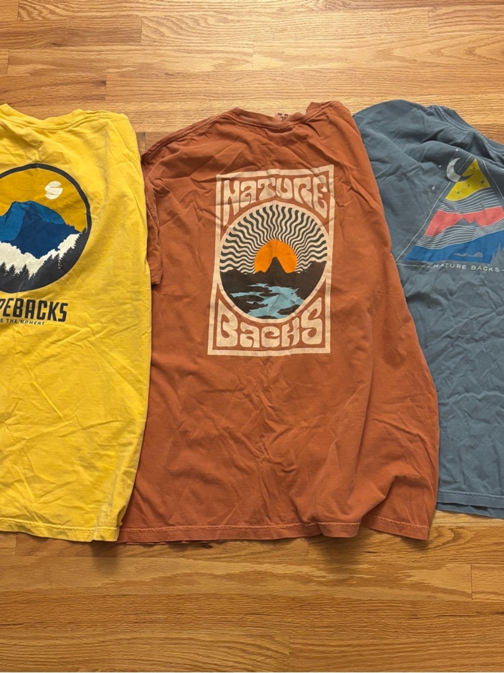 Bundle of 3 Nature Backs Shirts